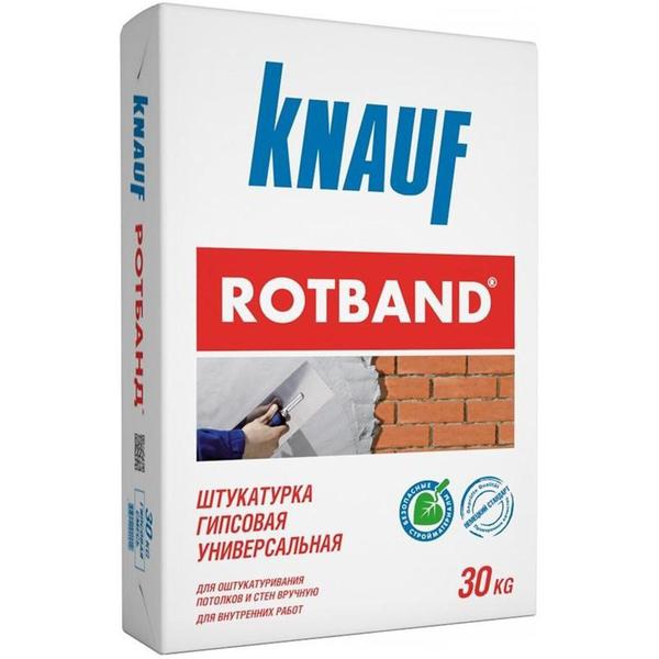 Штукатурка гипсовая универсальная Knauf Ротбанд, 30 кг